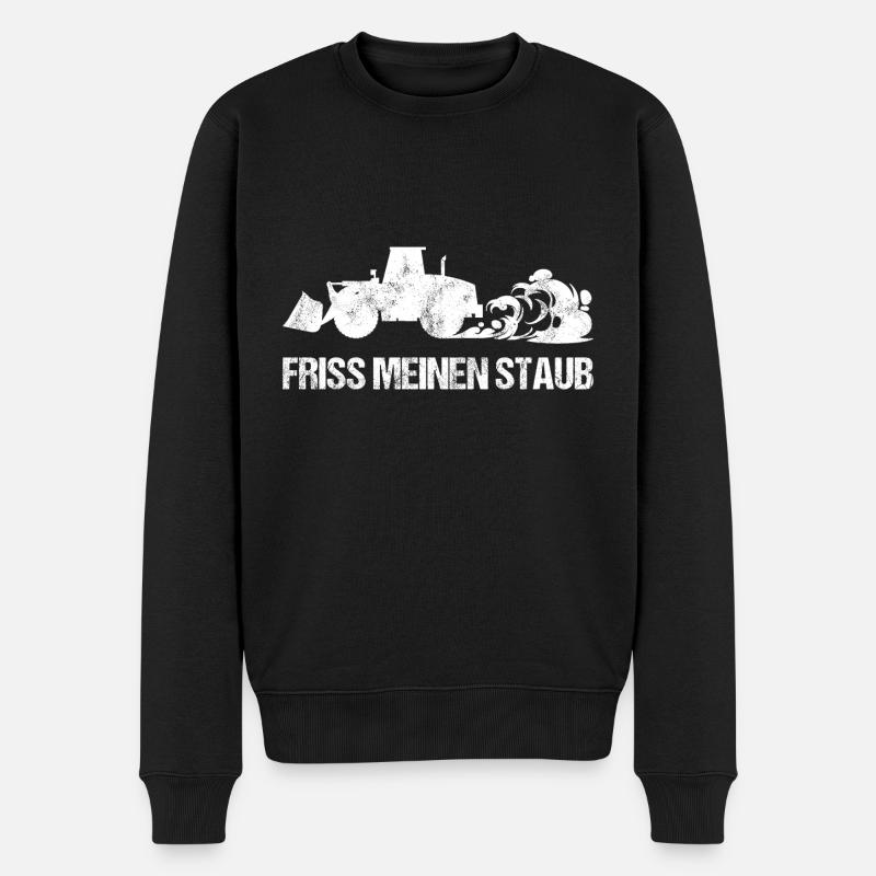 Radlader Baustellenradio Baggerlader Baggerlöffel - Männer Premium Bio Pullover - Schwarz