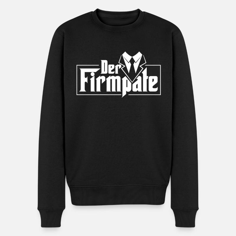 Der Firmpate Firmung Onkel Pate Geschenk Patenkind - Männer Premium Bio Pullover - Schwarz