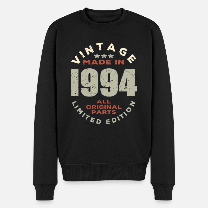 Vintage Retro Jahrgang 1994 Original - Männer Premium Bio Pullover - Schwarz