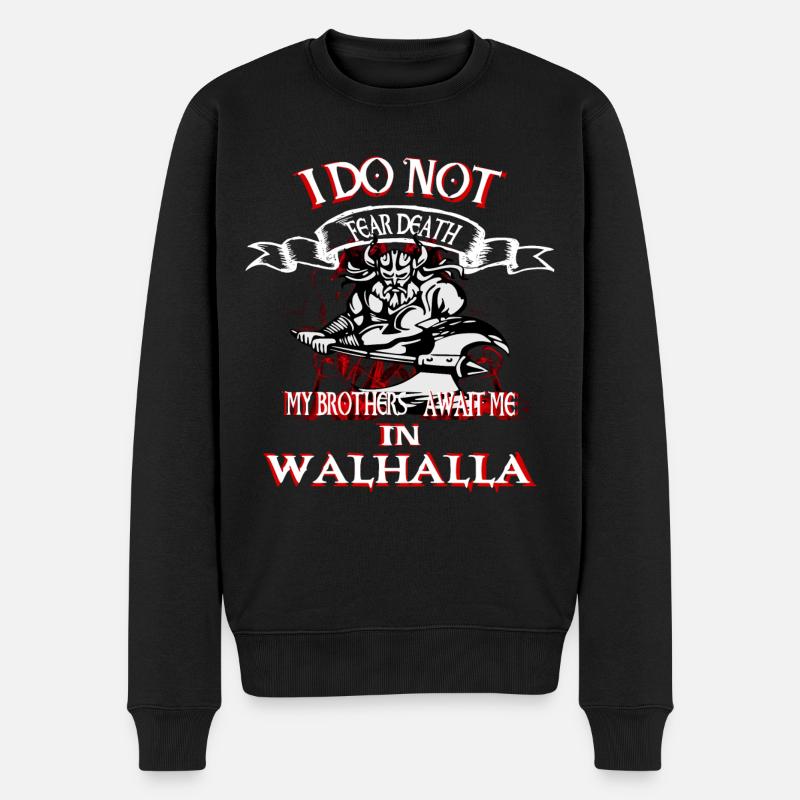 Guerrier viking Odin Valhalla Nordic - Pull Premium bio Homme - noir