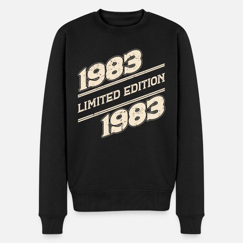 BC 1983 Limitierte Auflage - Männer Premium Bio Pullover - Schwarz