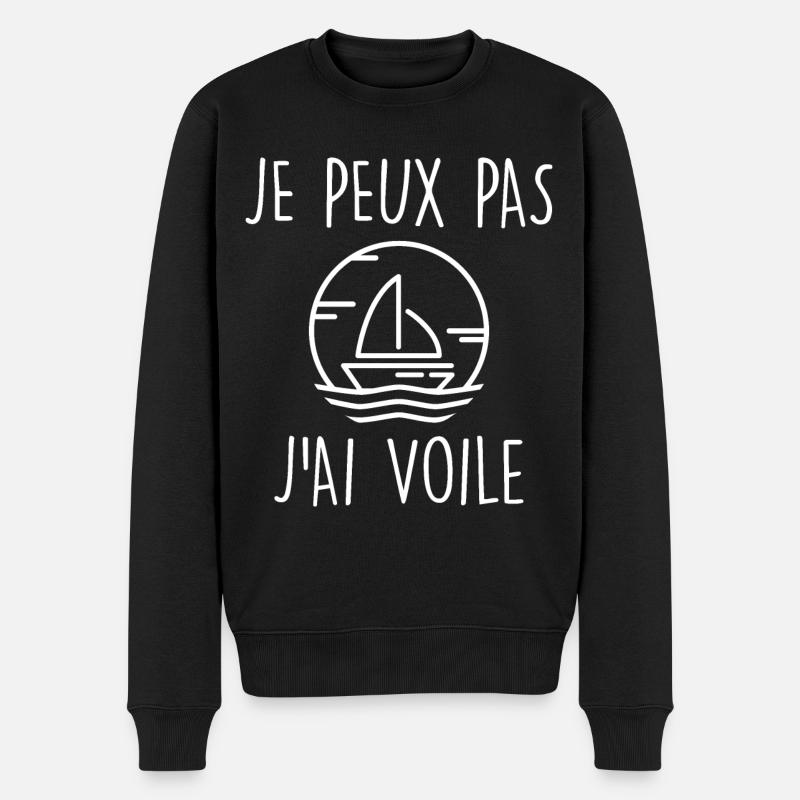Je peux pas j'ai voile - Pull Premium bio Homme - noir