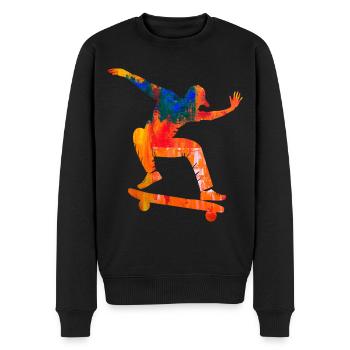 skateboard - Pull Premium bio Homme - noir - Devant - Nico (187cm)
