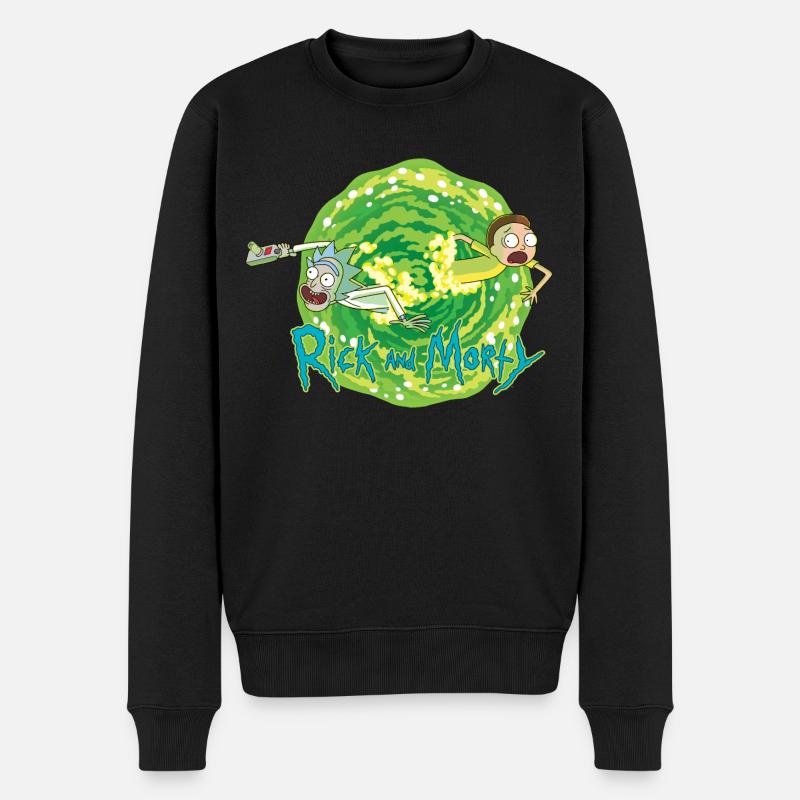 Rick Et Morty Voyages Interdimensionnels - Pull Premium bio Homme - noir