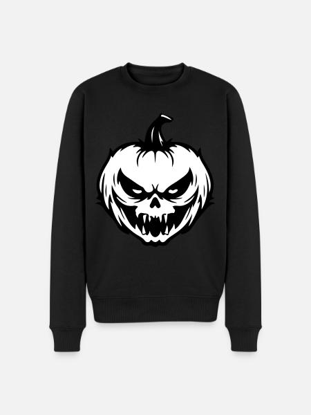 Halloween pumpkin grimace - Men's Premium Organic Jumper - black