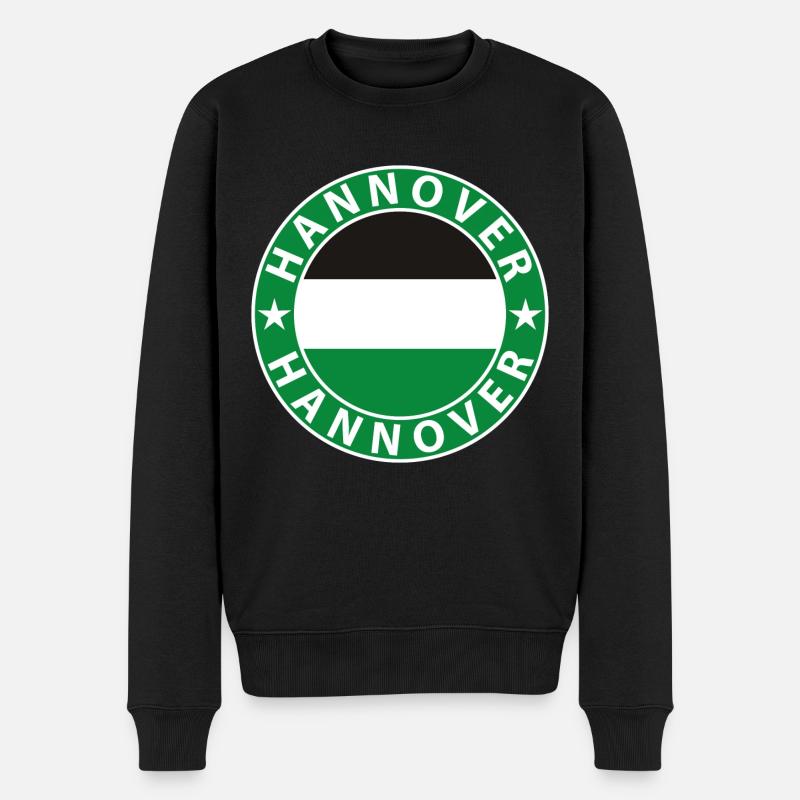 Hannover - Männer Premium Bio Pullover - Schwarz