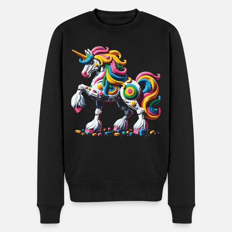Expert Master Builder Bricks - Men's Premium Organic Jumper - black
