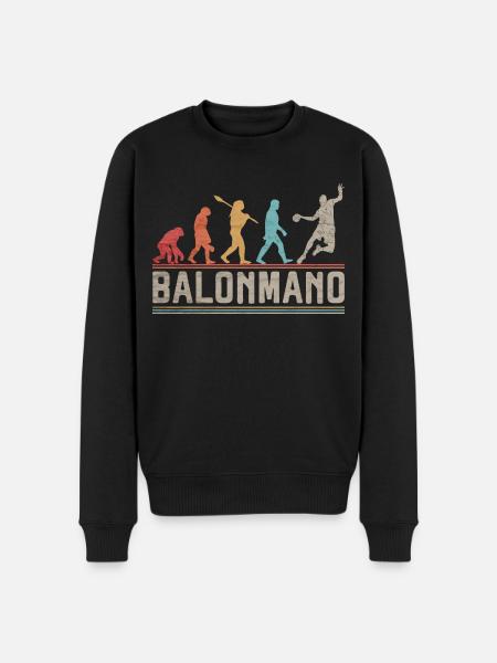 Balonmano Evolution Handballspieler - Männer Premium Bio Pullover - Schwarz