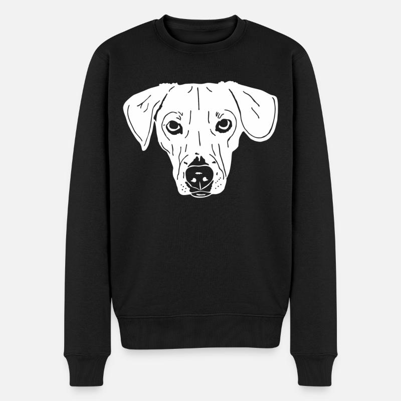 Dackel - Männer Premium Bio Pullover - Schwarz