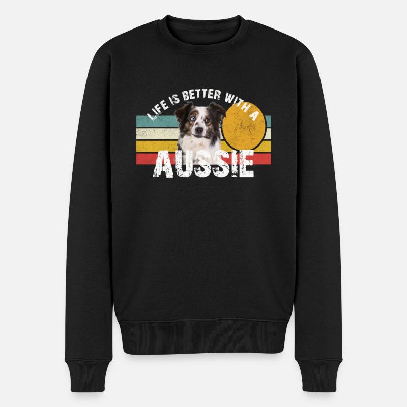 Berger australien - Pull Premium bio Homme - noir