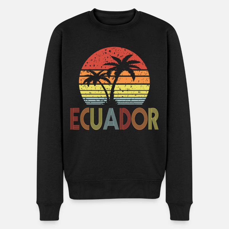 Équateur - Pull Premium bio Homme - noir