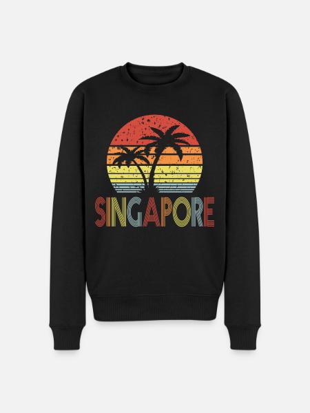Singapour - Pull Premium bio Homme - noir
