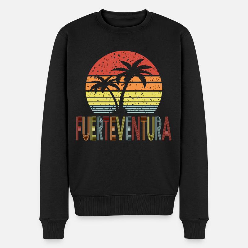 Fuerteventura - Männer Premium Bio Pullover - Schwarz