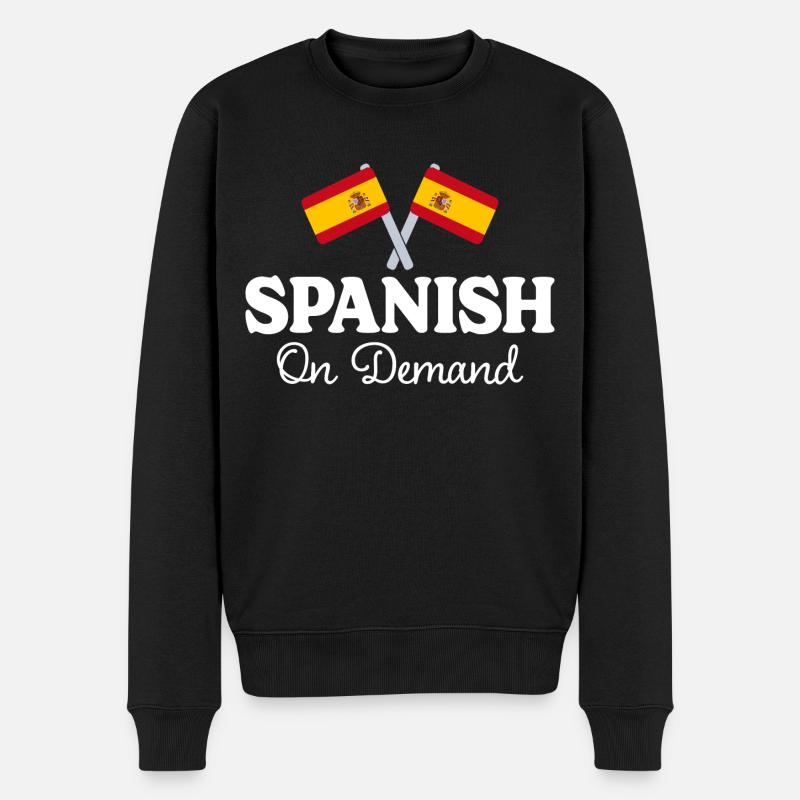 Espagnol Sur Demande Interprète Espagnol - Pull Premium bio Homme - noir