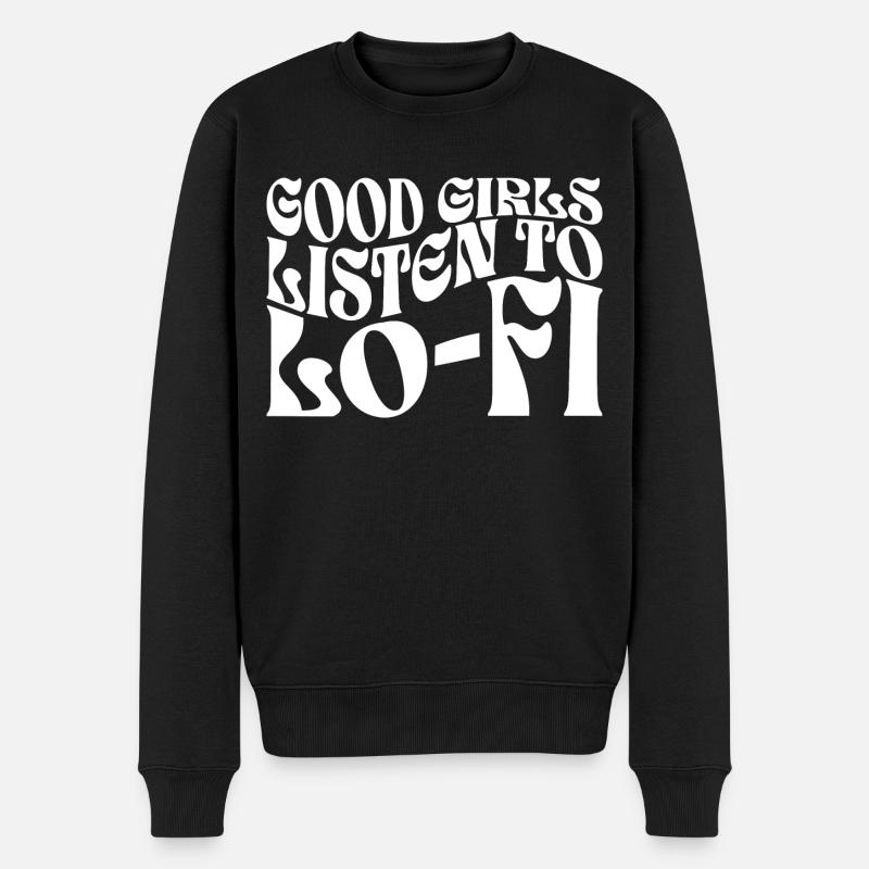 girls lofi B - Pull Premium bio Homme - noir