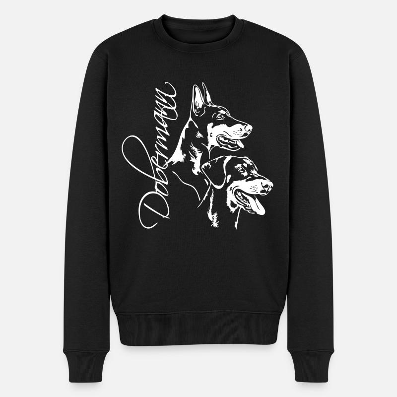 Doberman - Doberman Pinscher - Pull Premium bio Homme - noir