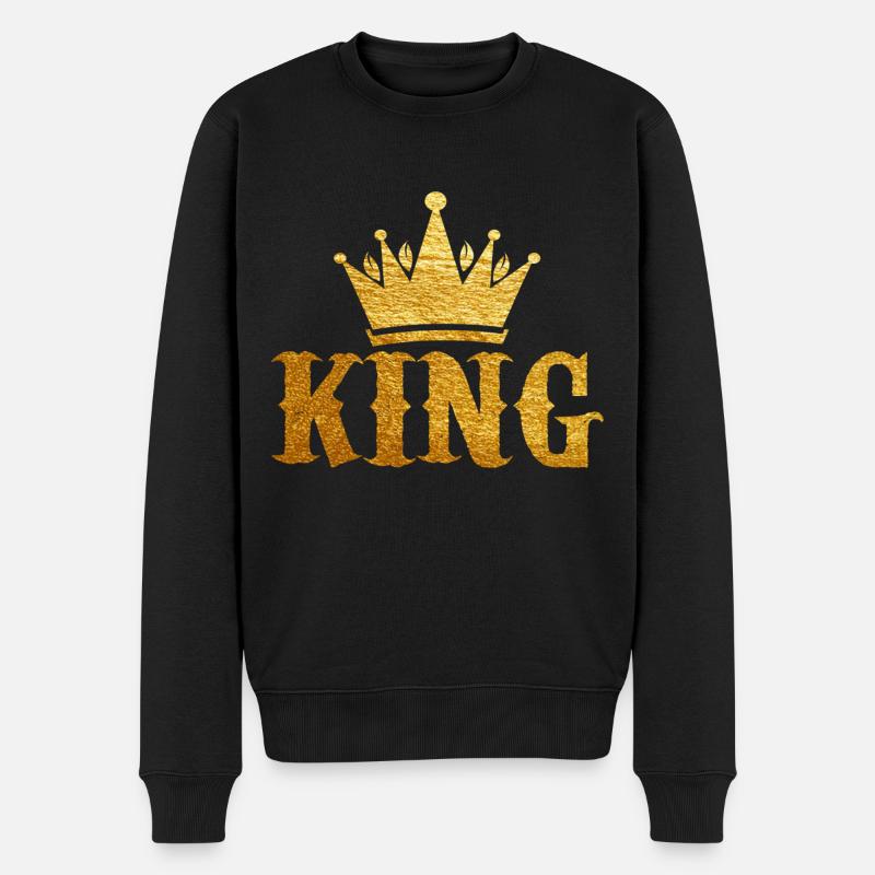 King Gold - Pull Premium bio Homme - noir