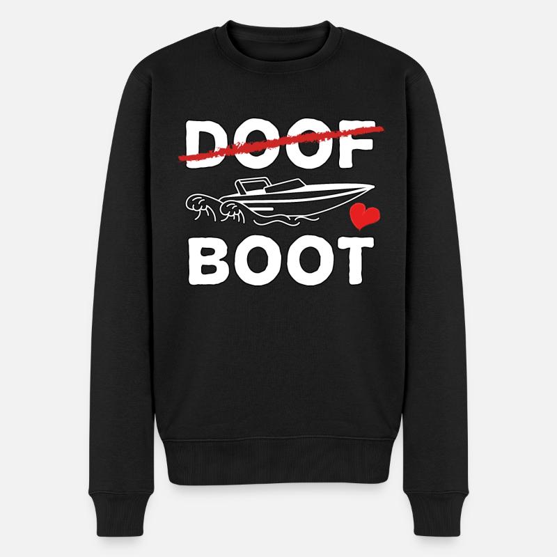 Bootsfahrer - Bootsbesitzer Fans - Männer Premium Bio Pullover - Schwarz