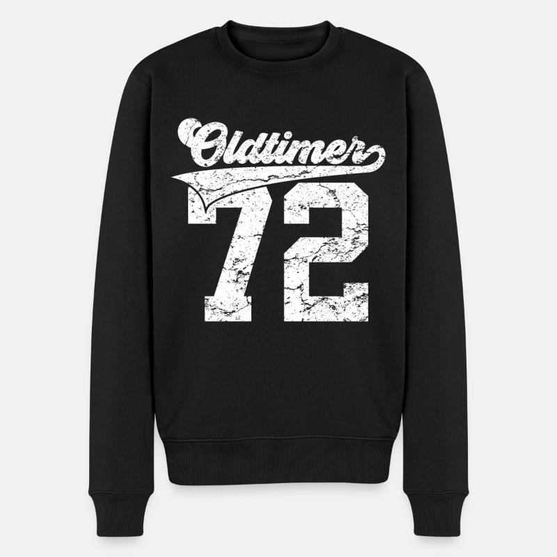 54E ANNIVERSAIRE 1972 MILLÉSIME 72 - Pull Premium bio Homme - noir