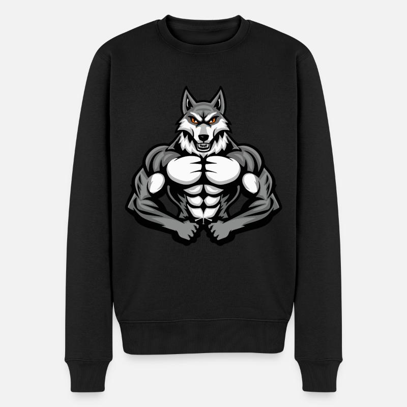 Entraînement des muscles du chat - Pull Premium bio Homme - noir