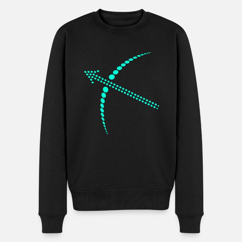 Flèche et arc - Pull Premium bio Homme - noir