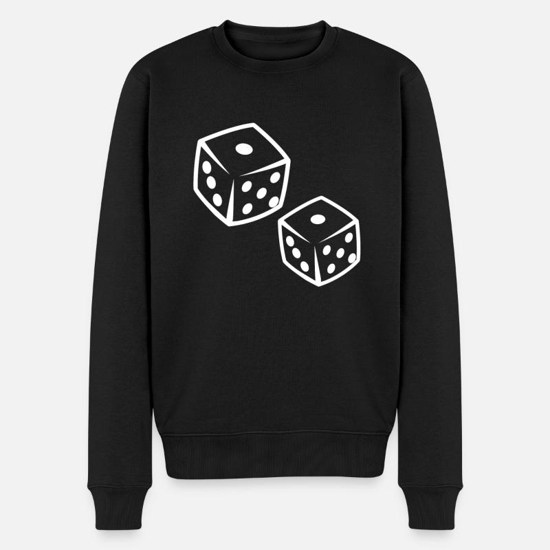 Jeu de dés - Pull Premium bio Homme - noir