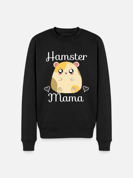 Hamster Mama - Männer Premium Bio Pullover - Schwarz