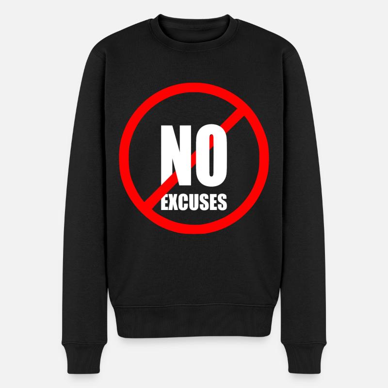 No excuses - Pull Premium bio Homme - noir