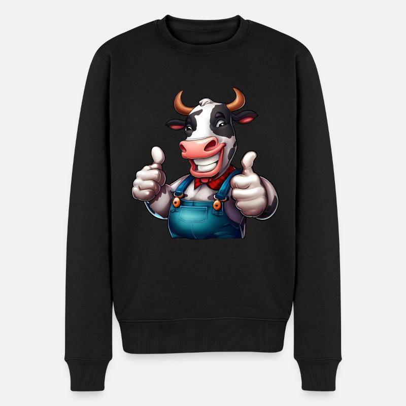 Ferme de vaches - Pull Premium bio Homme - noir