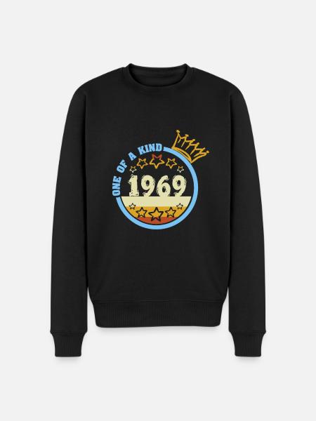 1969 - Men's Premium Organic Jumper - black