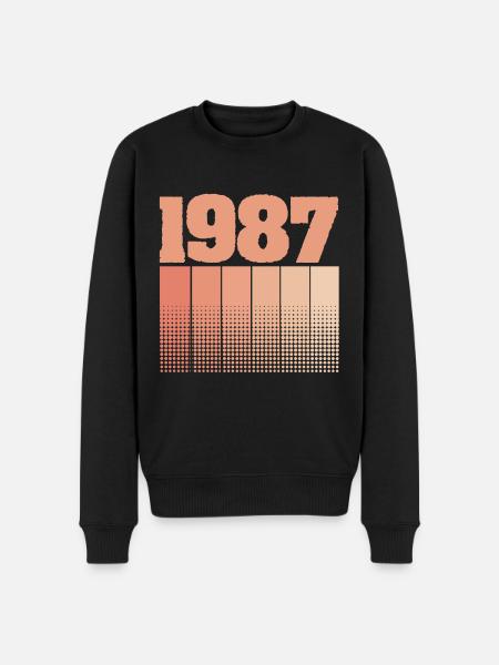 Born birthday 1987 - Men's Premium Organic Jumper - black