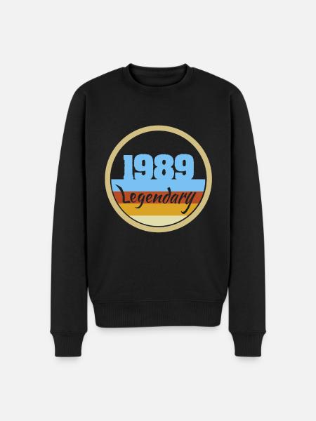 Legendary 1989 - Männer Premium Bio Pullover - Schwarz