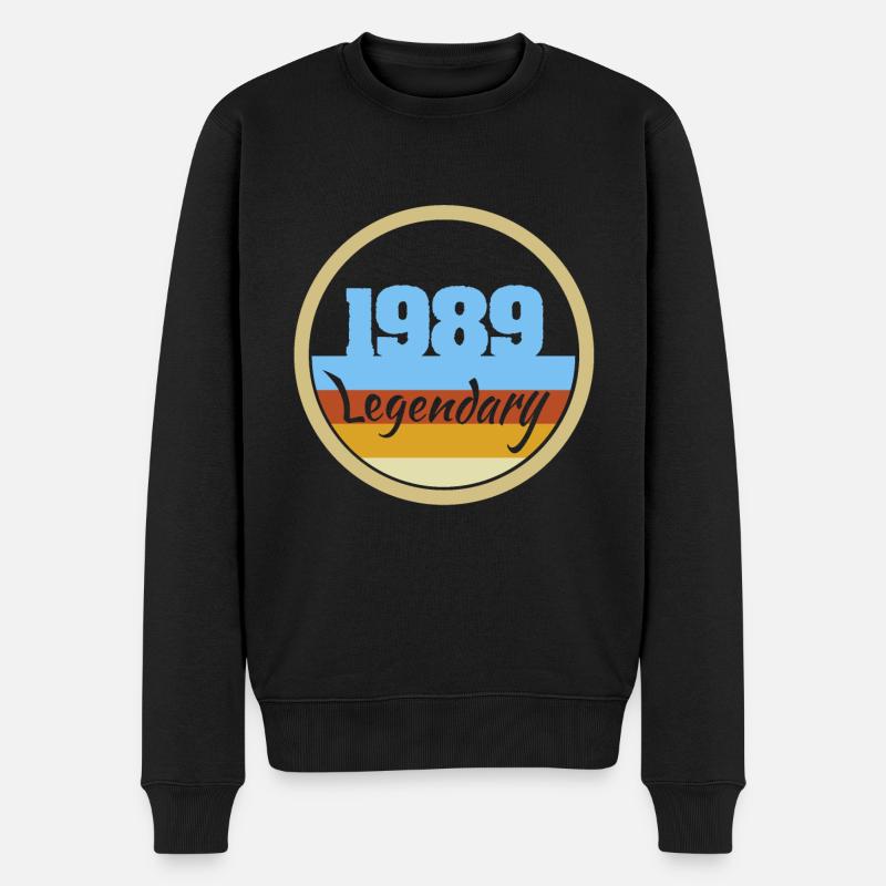 Legendary 1989 - Männer Premium Bio Pullover - Schwarz