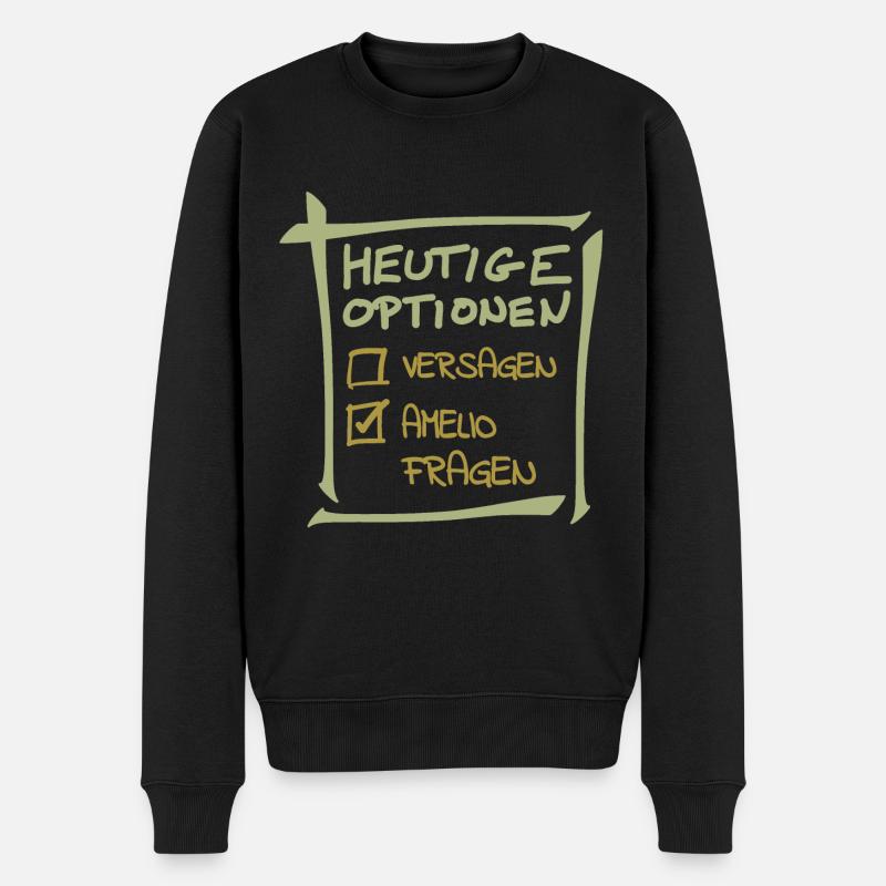 Amelio - Pull Premium bio Homme - noir