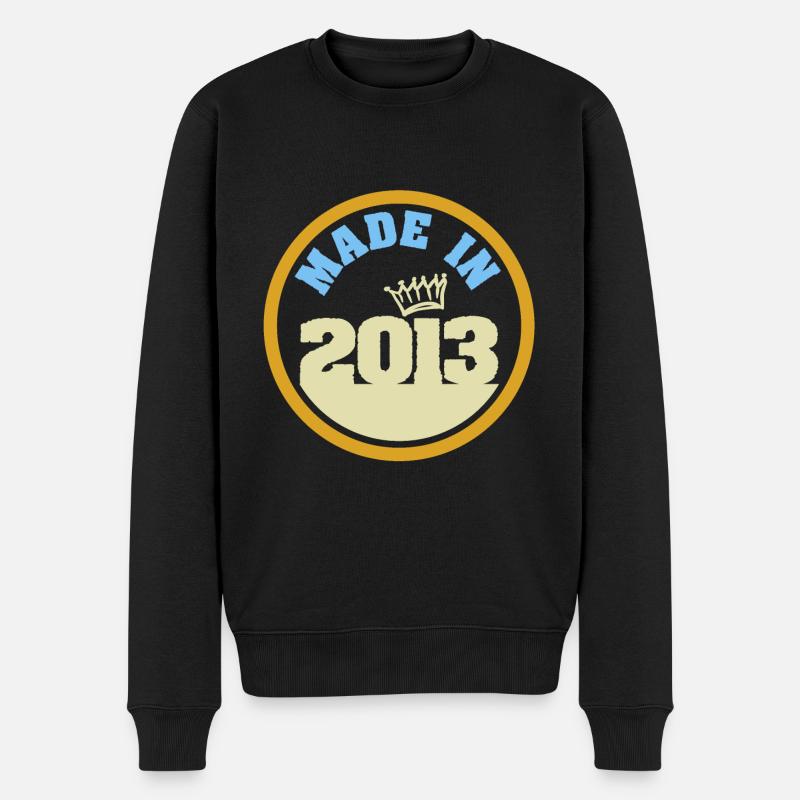 2013 - Männer Premium Bio Pullover - Schwarz
