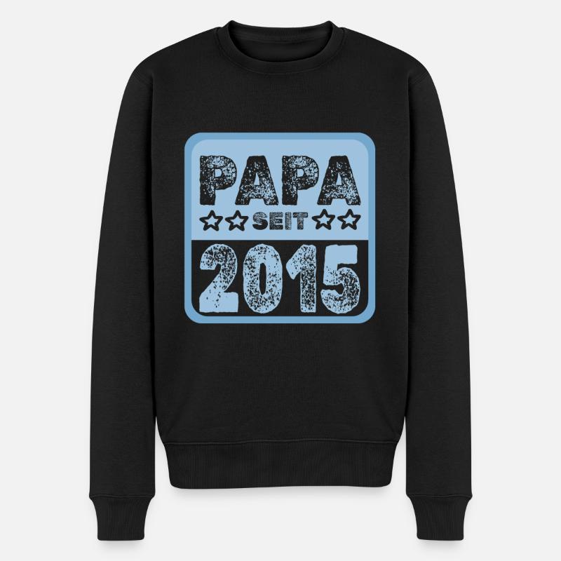 2015 - Männer Premium Bio Pullover - Schwarz
