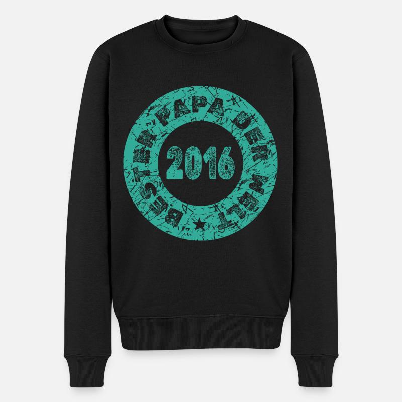 Jahr 2016 - Männer Premium Bio Pullover - Schwarz