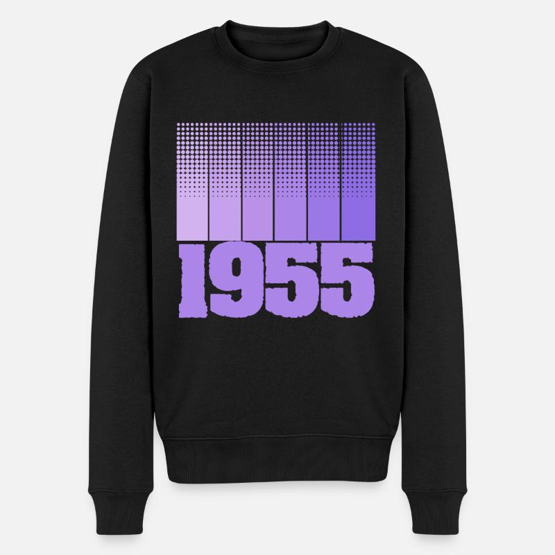 1955 1955 - Männer Premium Bio Pullover - Schwarz