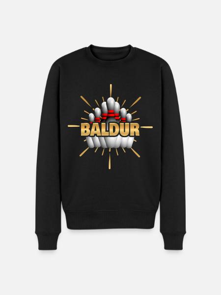 Bowling champion Baldur - Men's Premium Organic Jumper - black