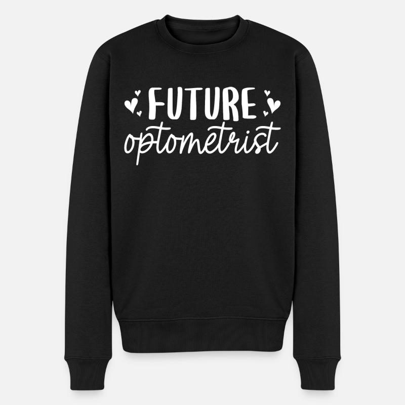 Cadeau Futur Optométriste Certifié - Pull Premium bio Homme - noir