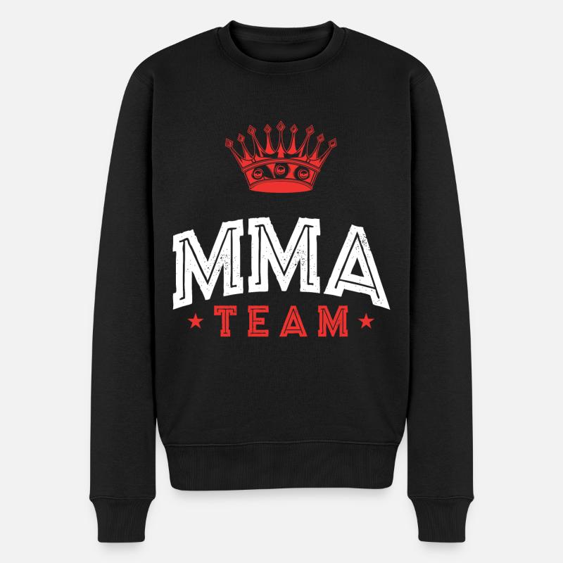 Mma Team - Männer Premium Bio Pullover - Schwarz