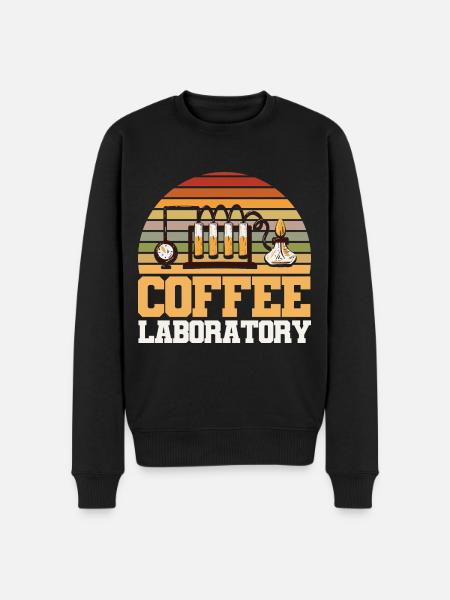 Coffee Laboratory - Men's Premium Organic Jumper - black