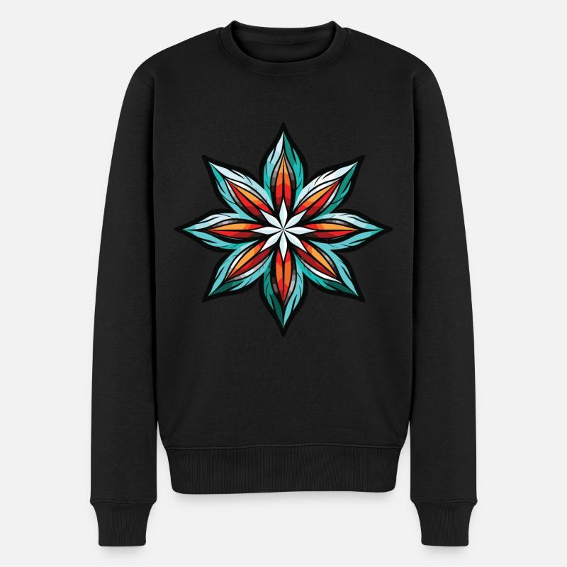 Icône de flocon de neige - Pull Premium bio Homme - noir