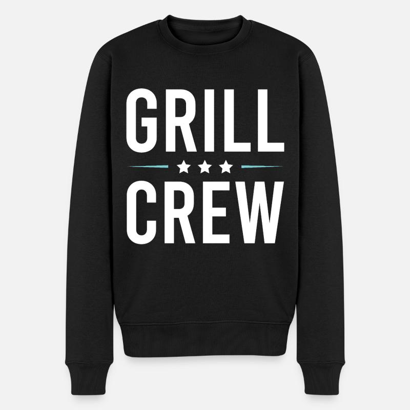 Équipe de grillades - Pull Premium bio Homme - noir