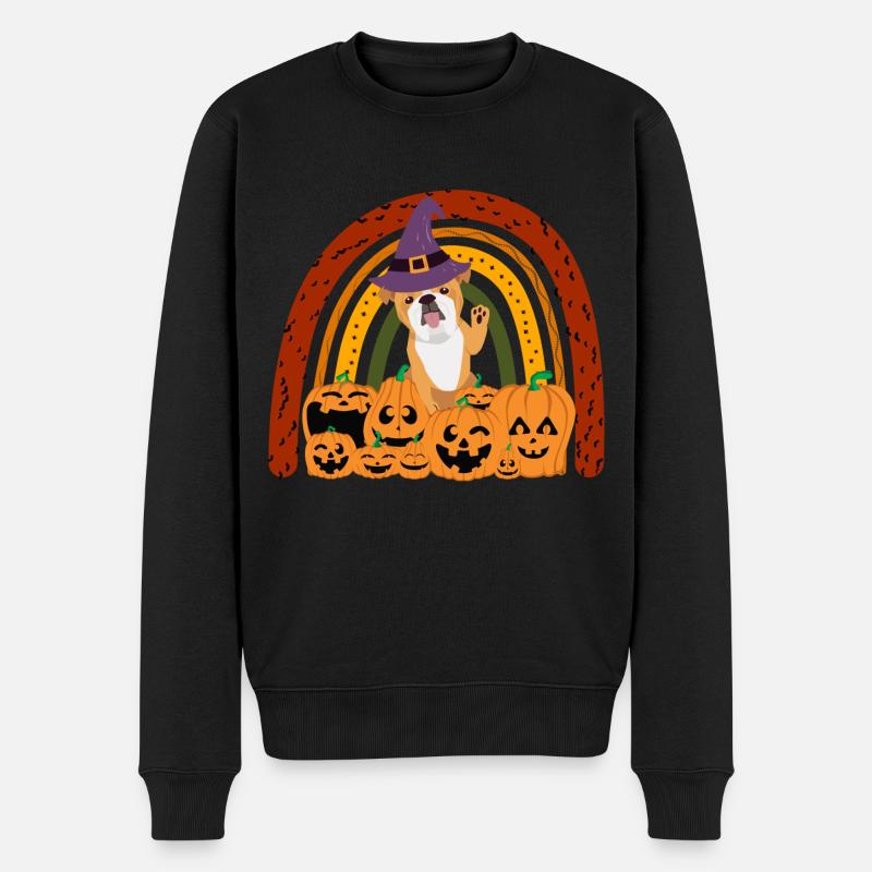 Bulldog anglais Halloween Costume Chien - Pull Premium bio Homme - noir