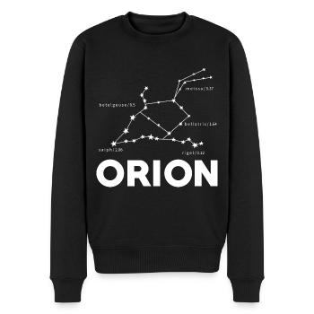 Orion Konstellation Universum Weltraumforschung - Männer Premium Bio Pullover - Schwarz - Vorne - Nico (187cm)