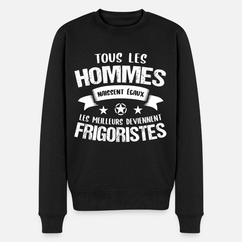 Frigoriste cadeau drôle - Pull Premium bio Homme - noir