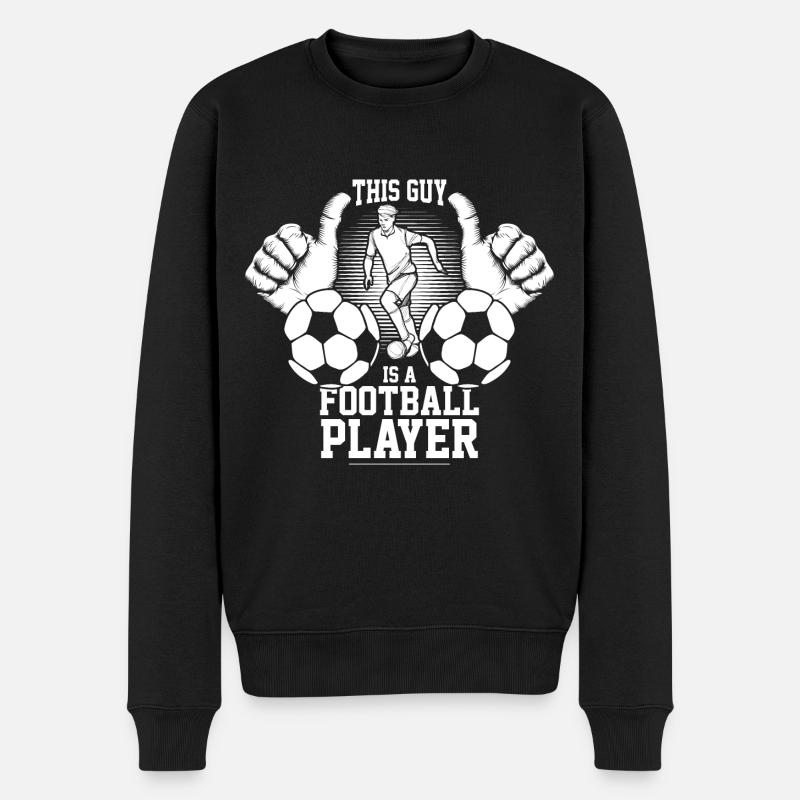 Footballeurs - Pull Premium bio Homme - noir