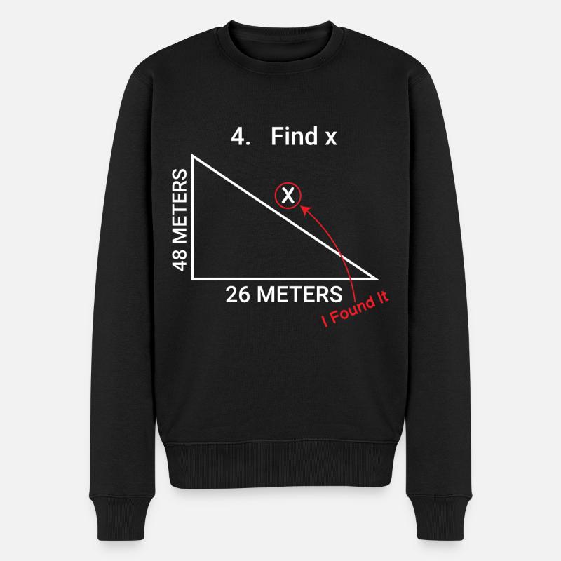 I Love Math - Männer Premium Bio Pullover - Schwarz