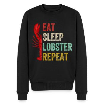 Les homards mangent des fruits de mer - Pull Premium bio Homme - noir - Devant - Nico (187cm)